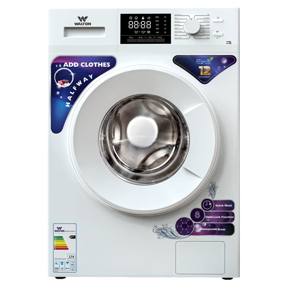 Walton Front Load Washing Machine WWM-AFM90 — 2