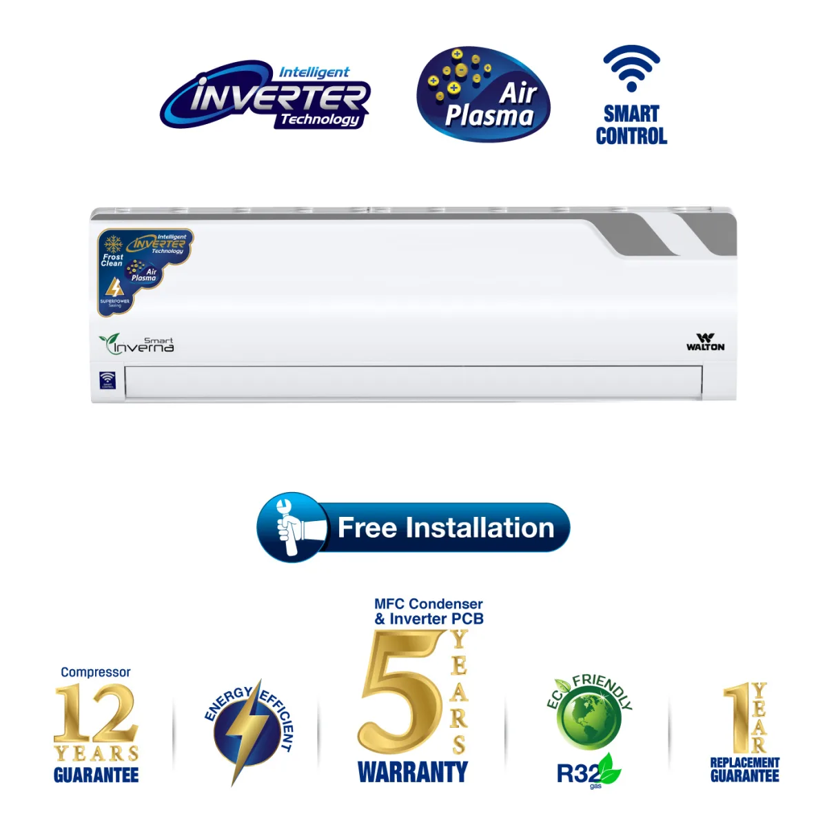 Walton Inverter AC WSI-INVERNA-SUPERSAVER-24H-SMART-PLASMA product image