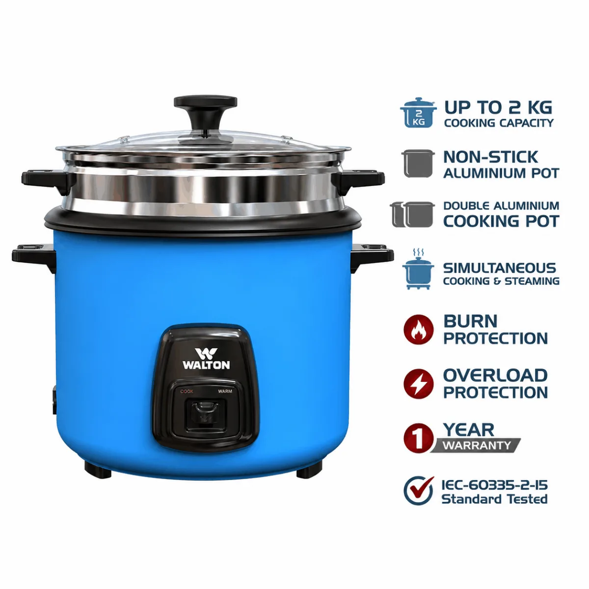 Walton Rice Cooker WRC-STAR-2-8L product image