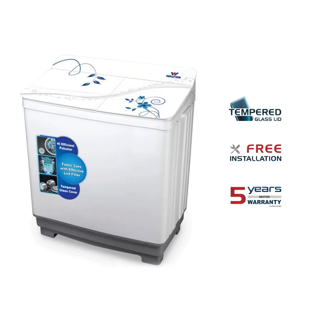 Walton Semi-Auto Washing Machine WWM-STP80 product image