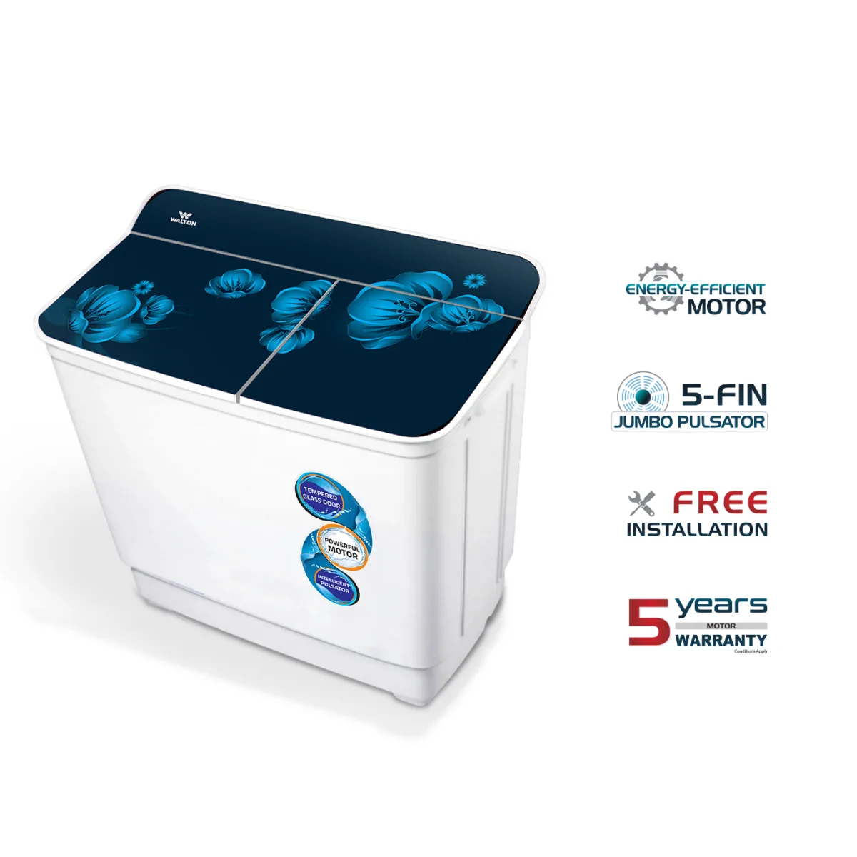 Walton Semi-Auto Washing Machine WWM-TWG90P product image