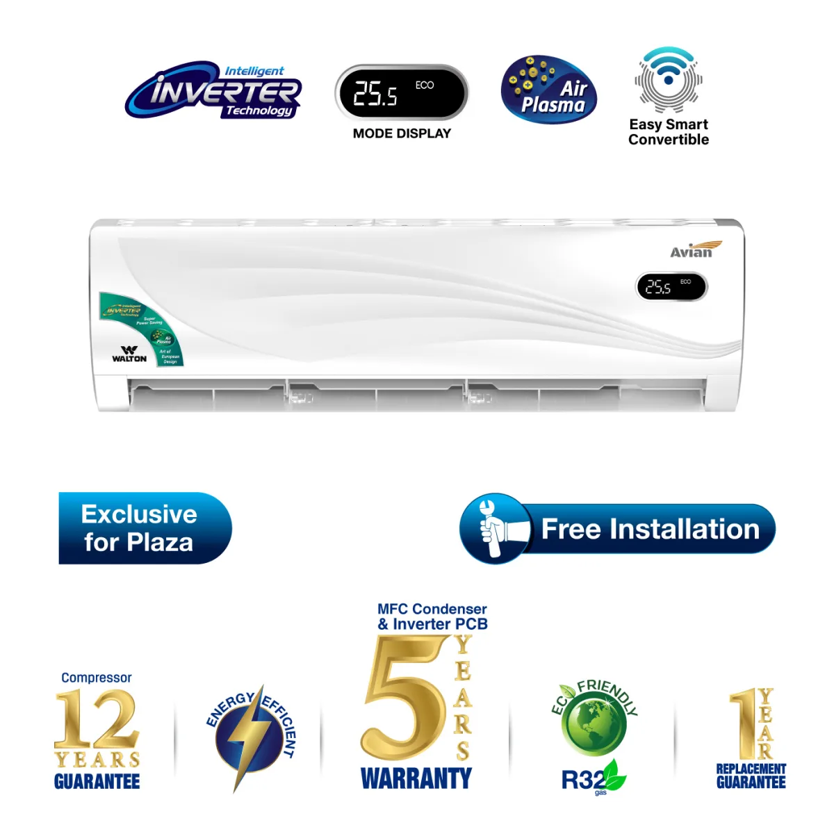 Walton Split AC WSI-AVIAN-SUPERSAVER-24H-PLASMA product image