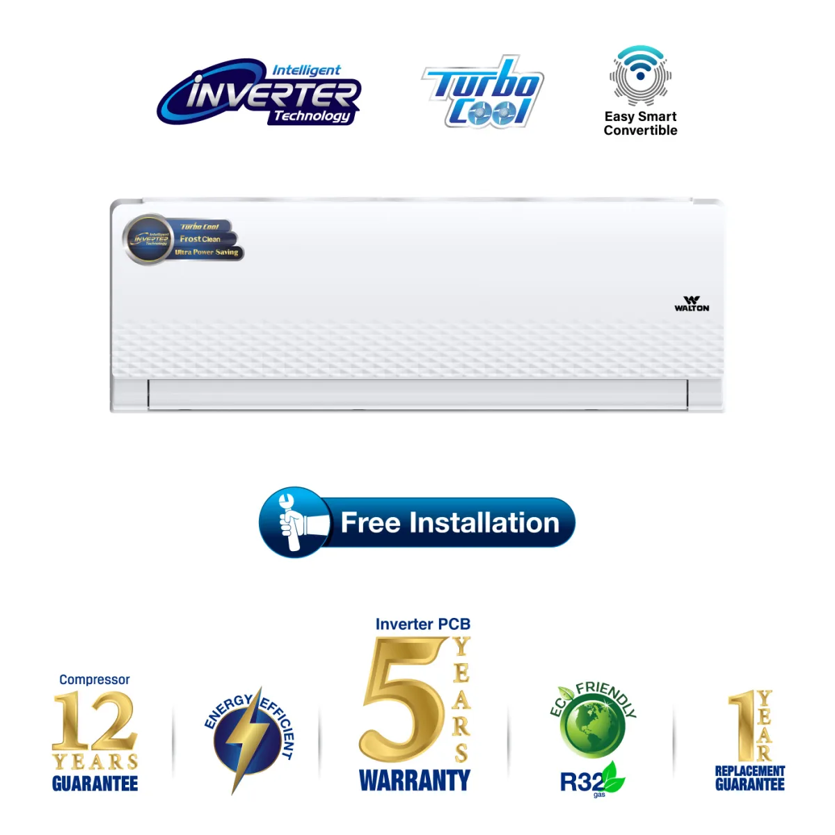 Walton Split AC WSI-DIAMOND-12J-FROST-CLEAN product image
