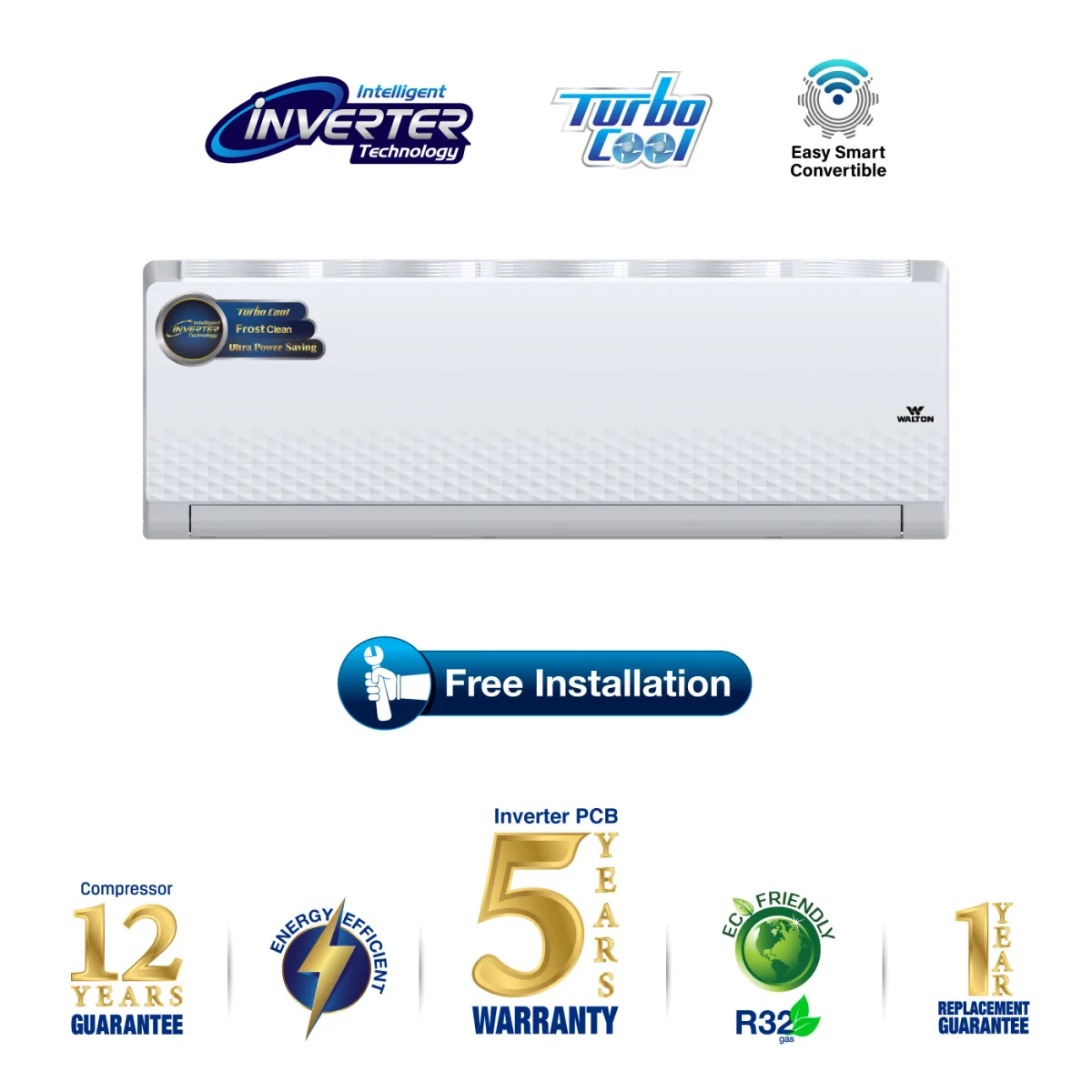 Walton Split AC WSI-DIAMOND-18M-FROST-CLEAN product image