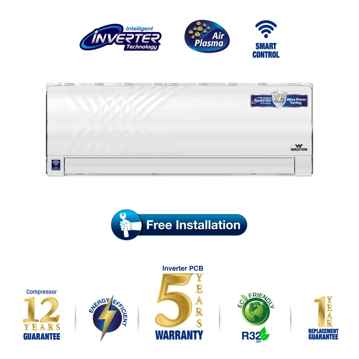 Walton Split AC WSI-KRYSTALINE-12J-SMART-PLASMA product image
