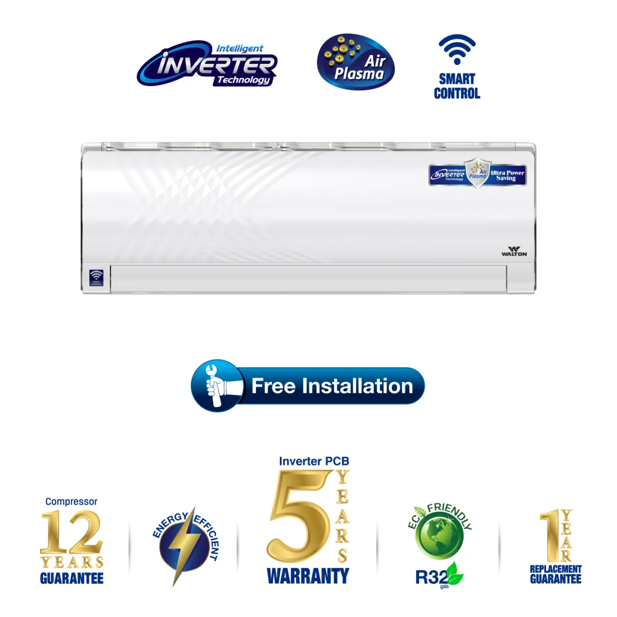 Walton Split AC WSI-KRYSTALINE-18M-SMART-PLASMA product image