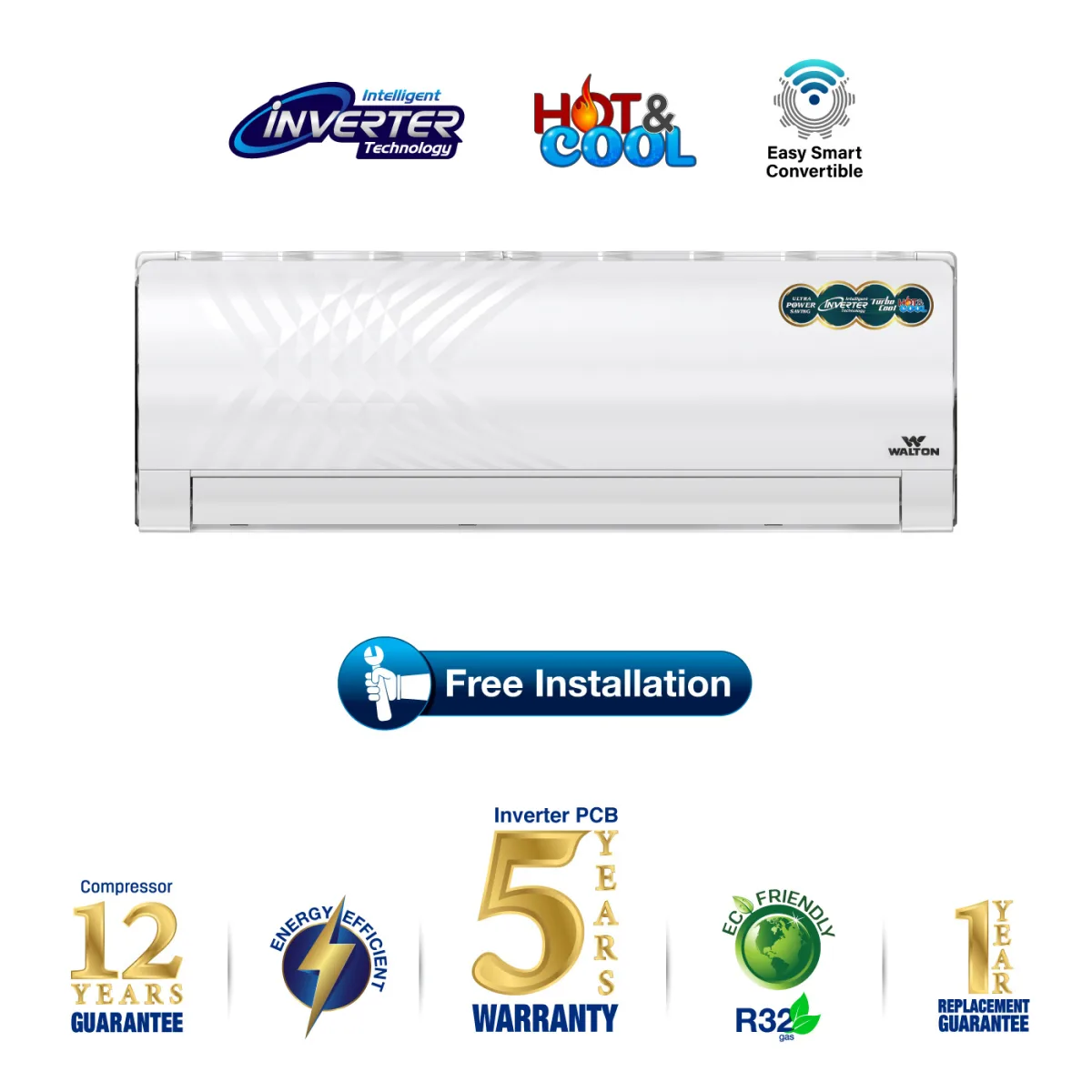 Walton Split AC WSI-KRYSTALINE-18MH product image