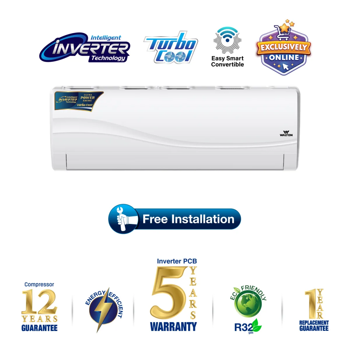 Walton Split AC WSI-RIVERINE-PRIME-18M product image