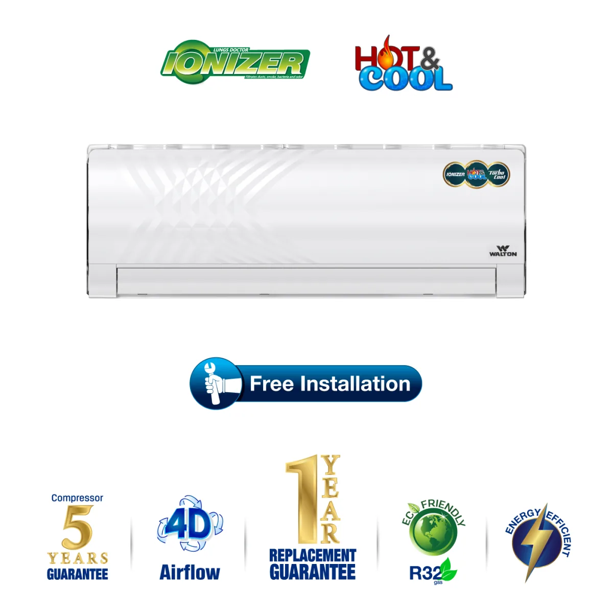 Walton Split AC WSN-KRYSTALINE-12MH product image