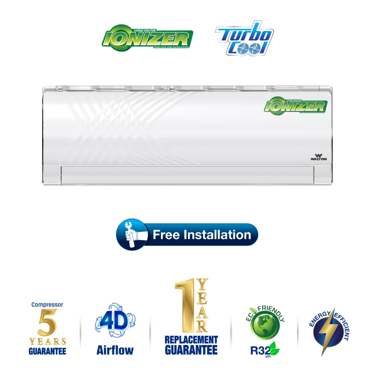 Walton Split AC WSN-KRYSTALINE-18M product image