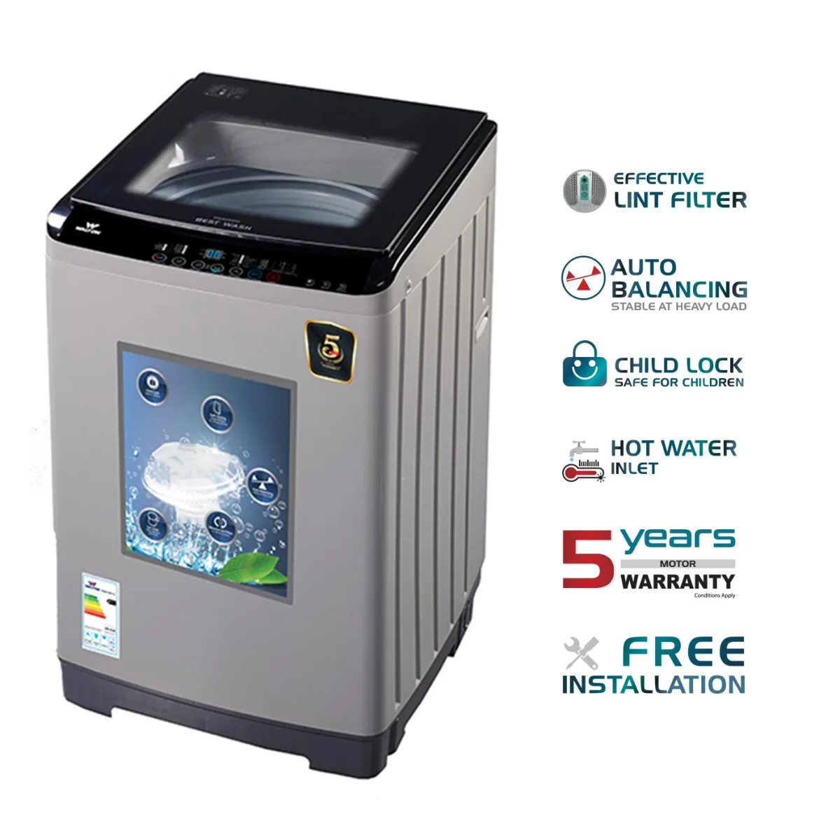 Walton Top Load Washing Machine WWM-TQP125 product image
